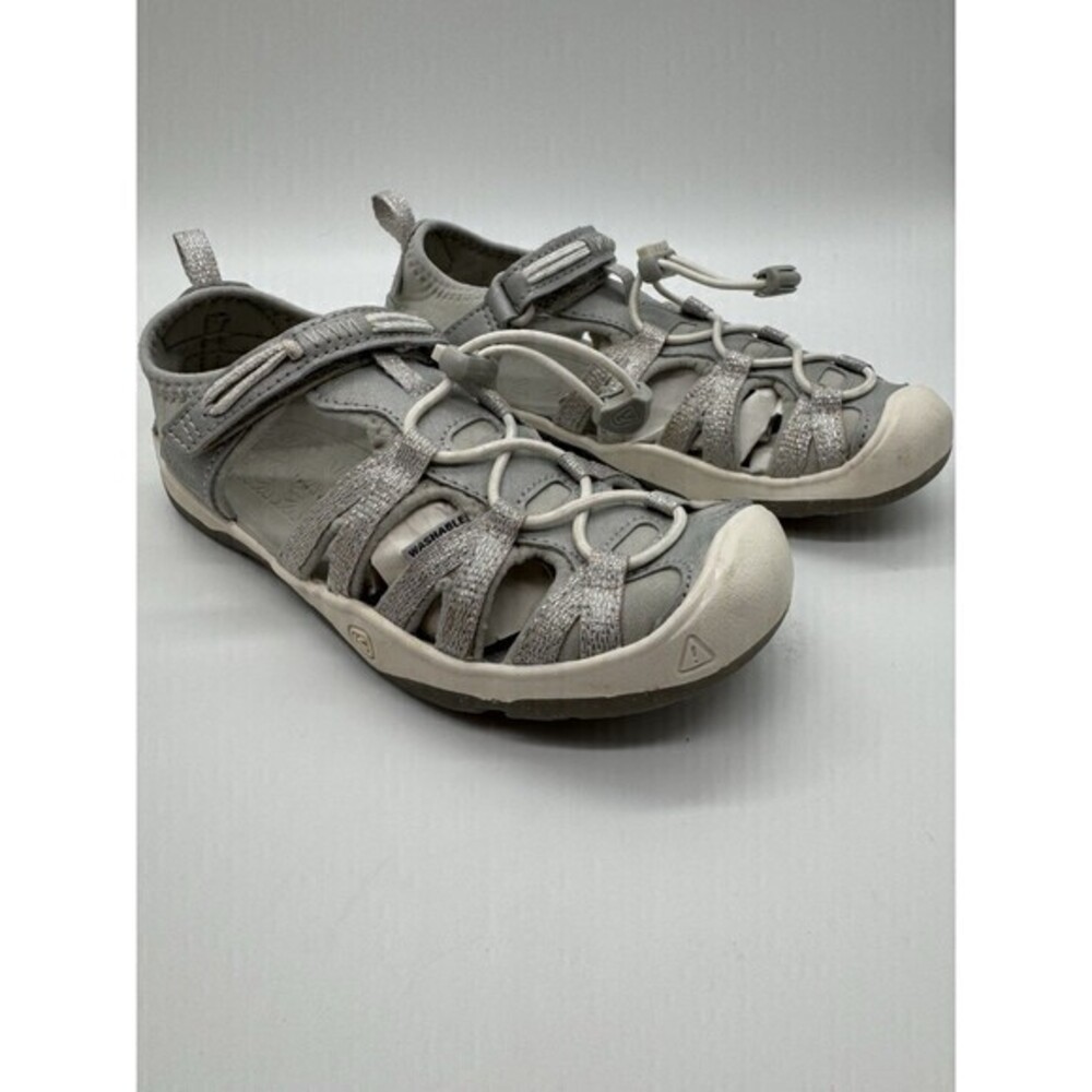 KEEN silver glitter moxie sandals water shoes kids size 13